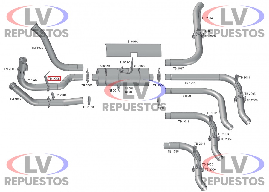 SOPORTE CA�O ESCAPE SALIDA MOTOR SC-113 FABBOF
