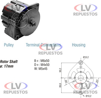 ALTERNADOR 24V 45A SC-112/113 ZM
