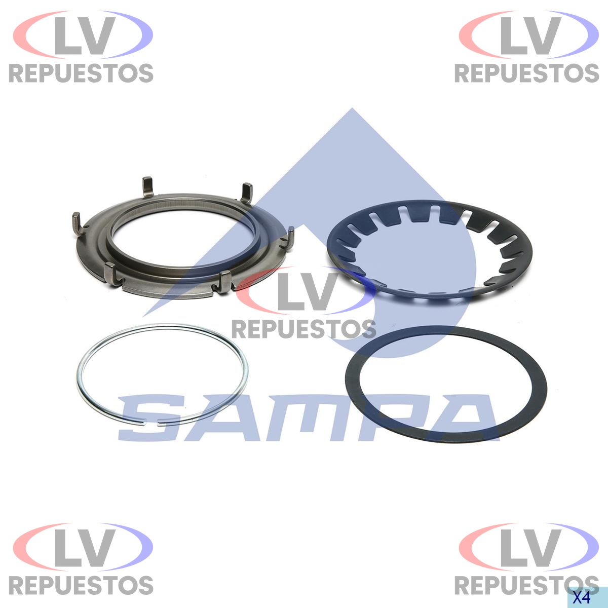 KIT REPARO SEGURO RULEMAN EMBRAGUE 113 SAMPA