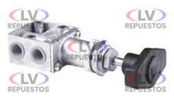 VALVULA ACCIONAMENTO DE FRENO CARRETA 1/4NPT 3 SALIDAS ENGATCAR