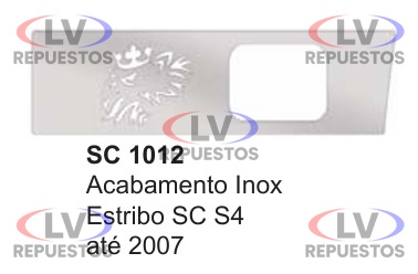 APLIQUE CROMADO INOX ESTRIBERA SC S4 FABBOF