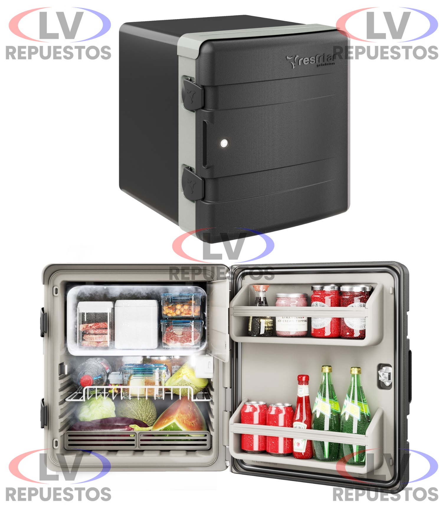 HELADERA EXTERNA 67 LITROS 12V/24V BIVOLT RESFRIAR
