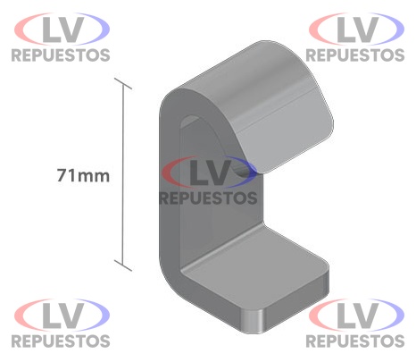 ENGANCHE LATERAL TAPA CARRETA TIPO G SOLDABLE FADO