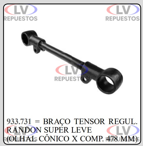 BRAZO TENSOR REGULABLE BUJE CONICO FAMA
