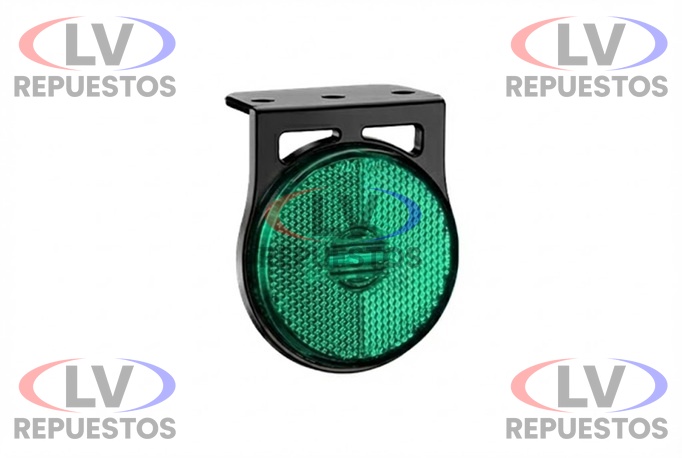 FARITO LATERAL CHICO C/ BASE REDONDO VERDE LED BIVOLT SINALSUL