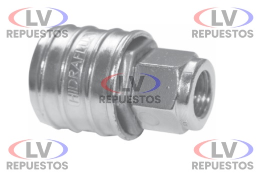 ENGATE RAPIDO PARA GAS METAL ROSCA HEMBRA 1/4"