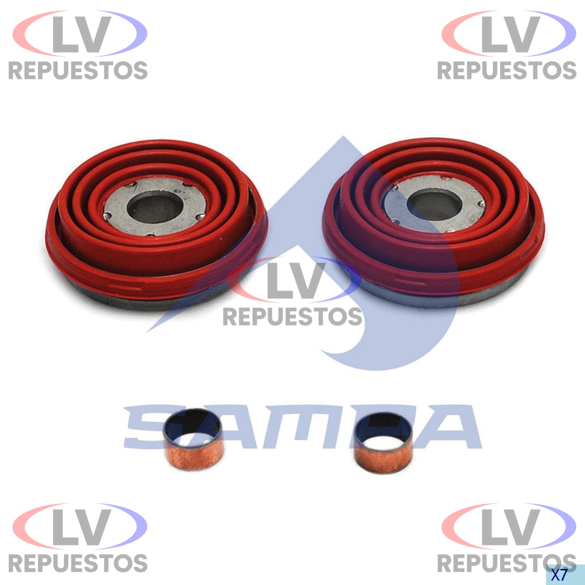 REPARO PARCIAL PINZA MORDAZA FRENO 74MM S/ ABA S4 SAMPA