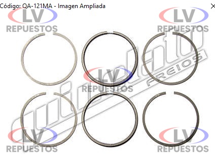 ARO COMPRESOR AIRE 2 JUEGOS VARGA 70MM 0.25 QUINELATO