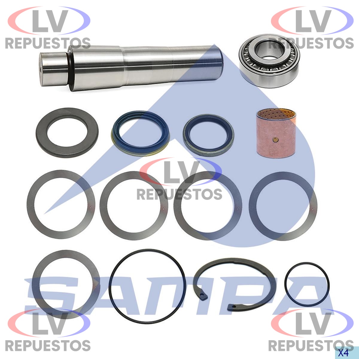 REPARO PUNTA EJE C/ RULEMAN 224MM SC S4/S5/S6 SAMPA
