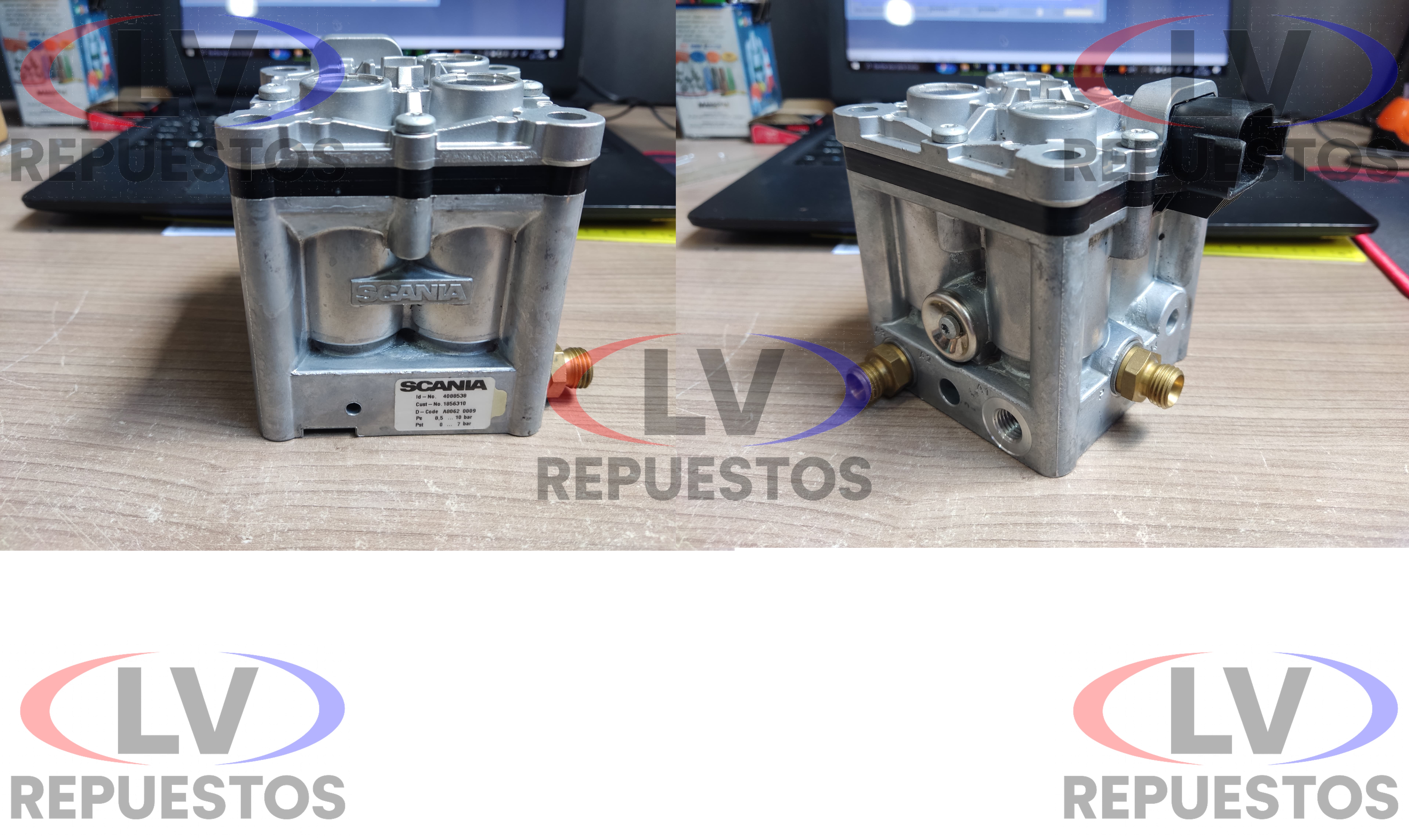 VALVULA SOLENOIDE FRENO MOTOR S5 SCANIA ORIGINAL