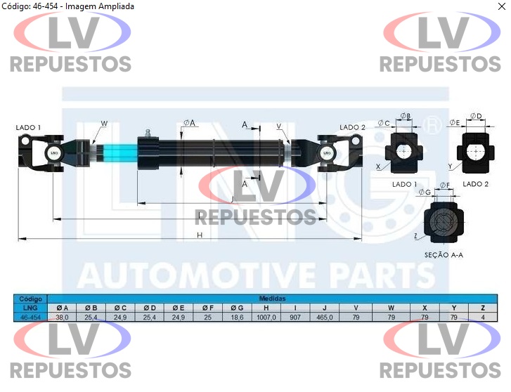 COLUMNA DIRECCION S4/S5 CABINA ALTA LNG