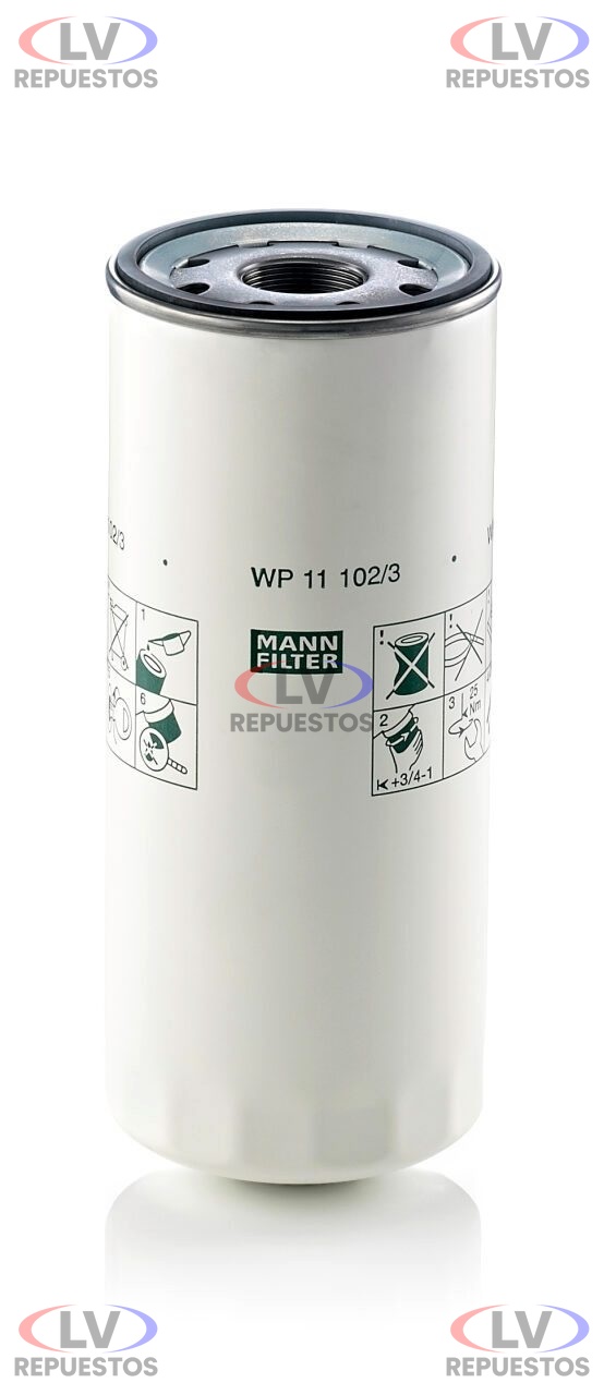FILTRO DE ACEITE MOTOR VL FH12/FM12 MANN FILTER